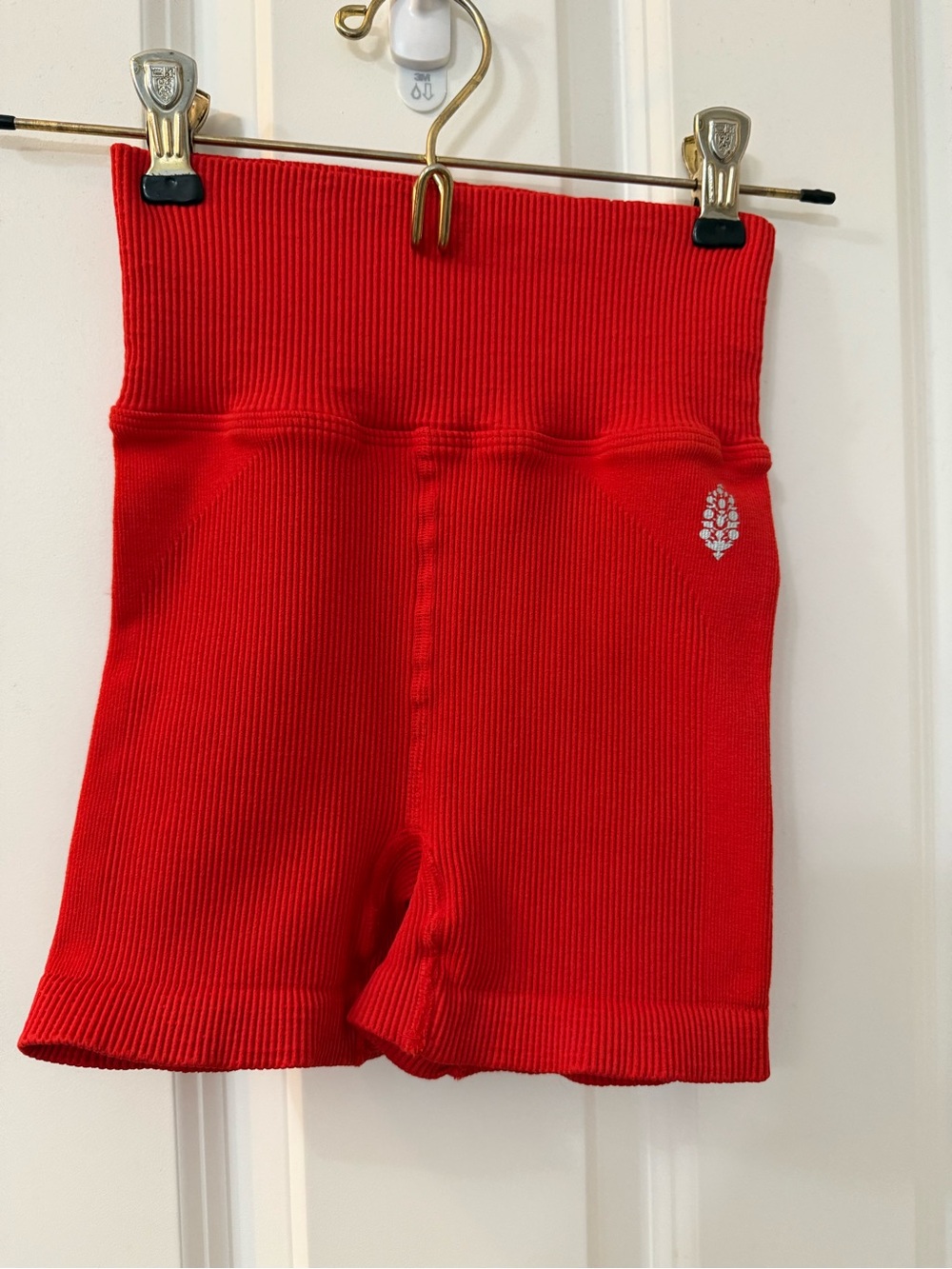 NWOT FP Movement Happiness Runs High-Waist Ribbed Bike Shorts XS/S